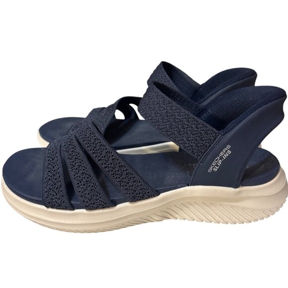 Skechers Womens Size 11 Navy Slip-Ons - Picture 1 of 6